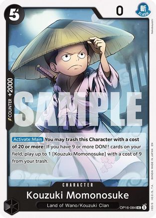Kouzuki Momonosuke (084) (OP16-084) - The Time of Battle (Pre-Order)