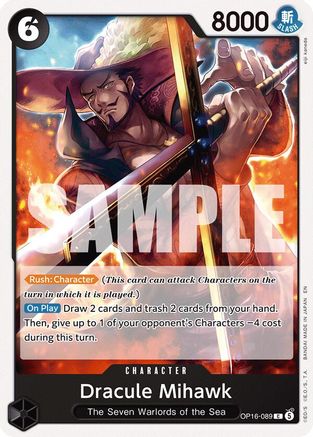 Dracule Mihawk (OP16-089) - The Time of Battle (Pre-Order)