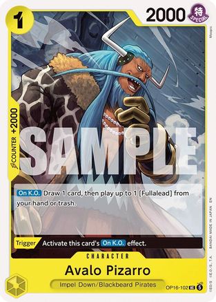 Avalo Pizarro (OP16-102) - The Time of Battle (Pre-Order)