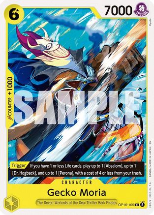 Gecko Moria (OP16-105) - The Time of Battle (Pre-Order)
