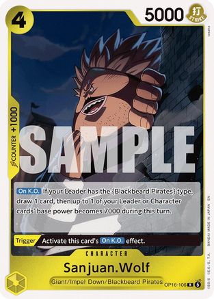 Sanjuan.Wolf (OP16-106) - The Time of Battle Foil (Pre-Order)