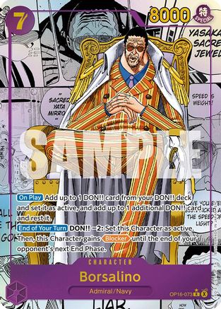 Borsalino (Manga) (OP16-073) - The Time of Battle Foil (Pre-Order)