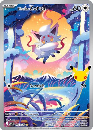 Hisuian Zorua - 145/128 - Illustration Rare