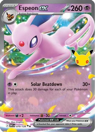Espeon EX - 070/128 - Double Rare