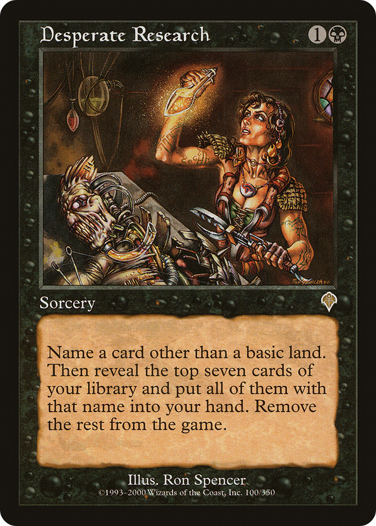 Desperate Research (INV-100) Foil