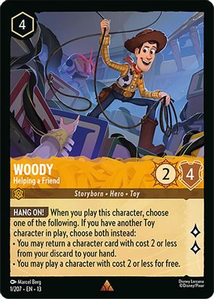Woody (Helping a Friend) - 1/204 - Rare (Foil)