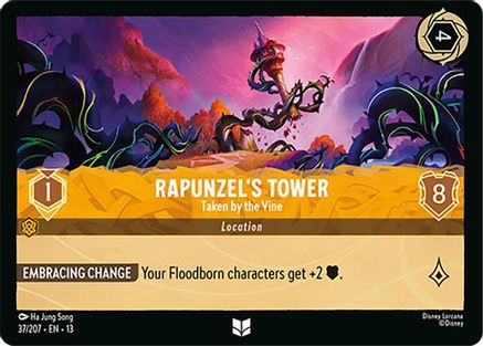 Rapunzel's Tower (Taken by the Vine) - 37/204 - Uncommon (Foil)