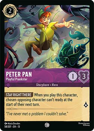 Peter Pan (Playful Prankster) - 58/204 - Common