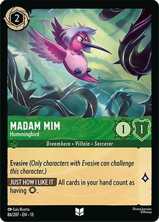 Madam Mim (Hummingbird) - 86/204 - Uncommon (Foil)