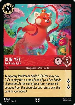 Sun Yee (Red Panda Spirit) - 119/204 - Uncommon