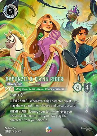 Rapunzel & Flynn Rider (Unlikely Pair) - 239/204 - Enchanted