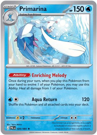 Primarina - 020/084 - Rare