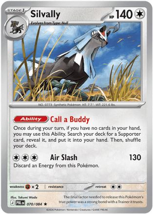 Silvally 070/084 - Rare - Reverse Holo