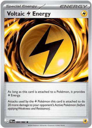 Voltaic Lightning Energy 084 - Rare - Reverse Holo