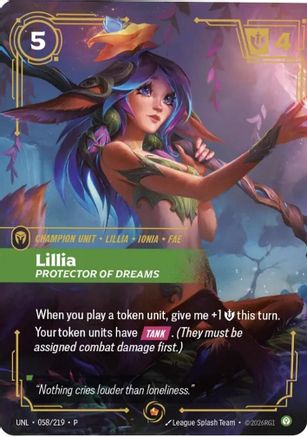 Lillia - Protector of Dreams - 058/219 - Promo