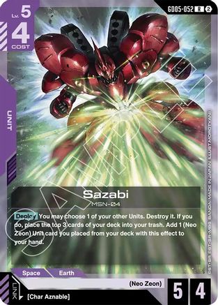 Sazabi (GD05-052) (GD05-052) - Rare