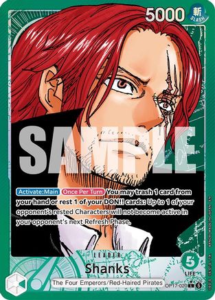 Shanks (Alternate Art) - OP17-020 - Leader (Presale)