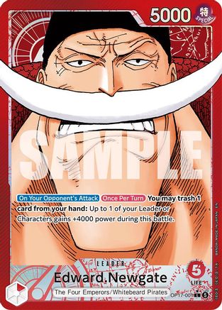 Edward.Newgate (Alternate Art) - OP17-001 - Leader (Presale)