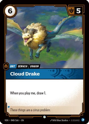 Cloud Drake - 048/166 - Common (Foil)