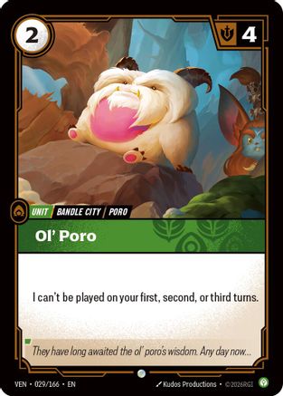 Ol' Poro - 029/166 - Common (Foil)