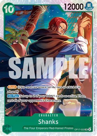 Shanks - OP17-022 - Super Rare (Presale)