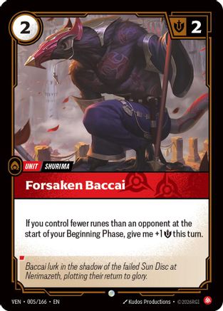 Forsaken Baccai - 005/166 - Common (Foil)
