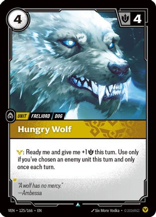 Hungry Wolf - 125/166 - Uncommon (Foil)