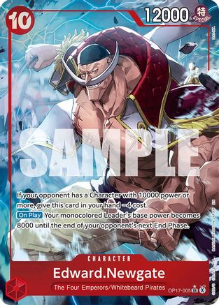 Edward.Newgate (Alternate Art) - OP17-005 - Super Rare (Presale)