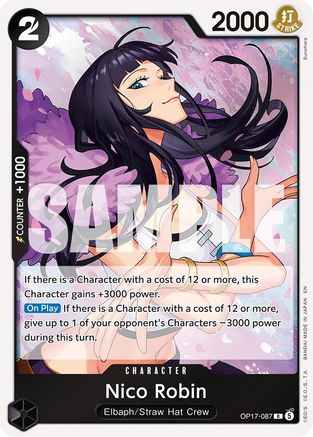 Nico Robin - OP17-087 - Rare (Presale)