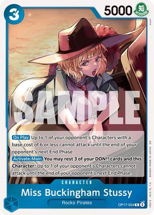 Miss Buckingham Stussy - OP17-054 - Rare (Presale)