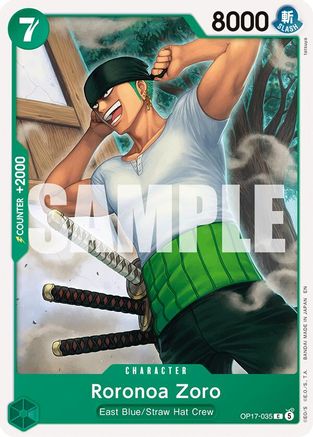 Roronoa Zoro - OP17-035 - Common (Presale)