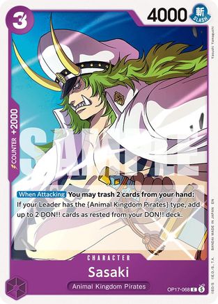 Sasaki - OP17-068 - Common (Presale)