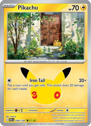 Pikachu - 039/128 - Pikachu Rare