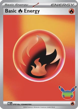 Basic Fire Energy (30th Celebration) - 010 - Futuristic Rare