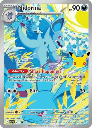 Nidorina (30th Celebration) - 101 - Promo