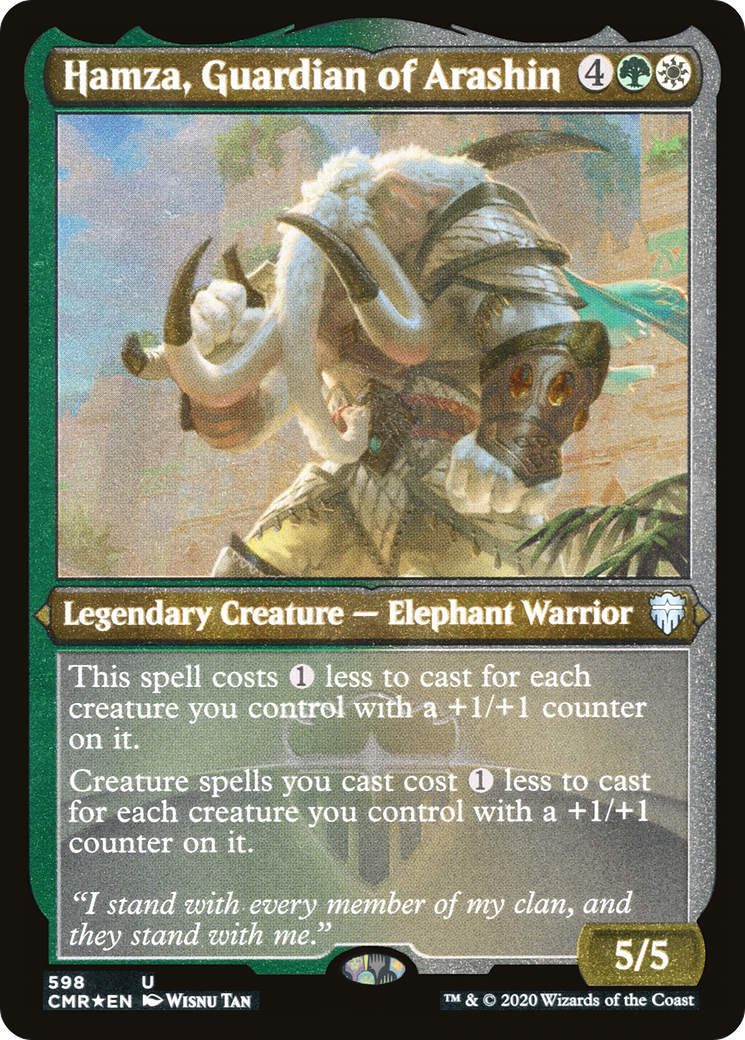 Hamza, Guardian of Arashin (Foil Etched) (CMR-598) Foil