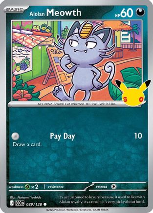Alolan Meowth - 089/128 - Common