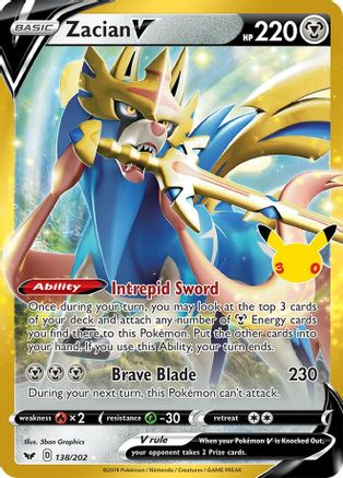 Zacian V - 138/202 - Classic Collection