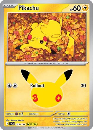 Pikachu - 035/128 - Pikachu Rare