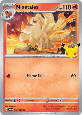 Ninetales - 010/128 - Common