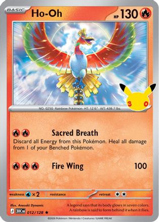 Ho-Oh - 012/128 - Rare