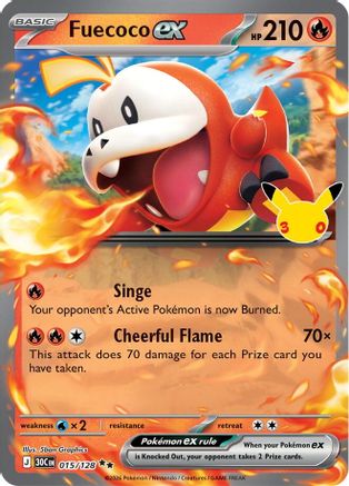 Fuecoco EX - 015/128 - Double Rare