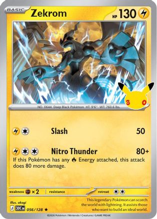 Zekrom - 056/128 - Rare