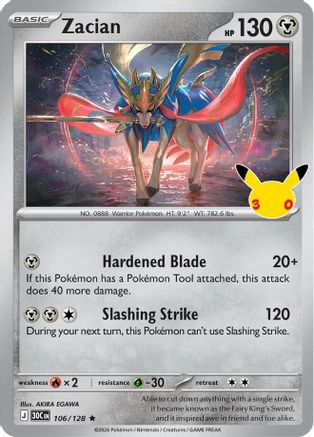 Zacian - 106/128 - Rare