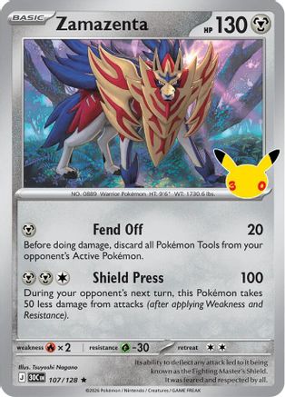 Zamazenta - 107/128 - Rare
