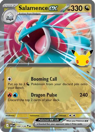 Salamence EX - 109/128 - Double Rare
