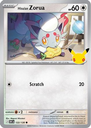 Hisuian Zorua - 122/128 - Common