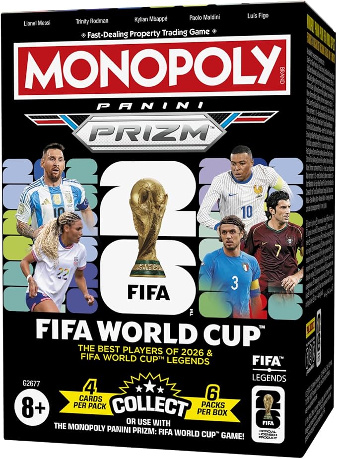 2026 Panini Prizm Monopoly FIFA World Cup Soccer Blaster Box