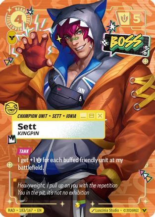 Sett, Kingpin (Showcase) - 183/167 - Showcase