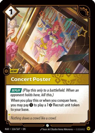 Concert Poster - 116/167 - Common (Foil)